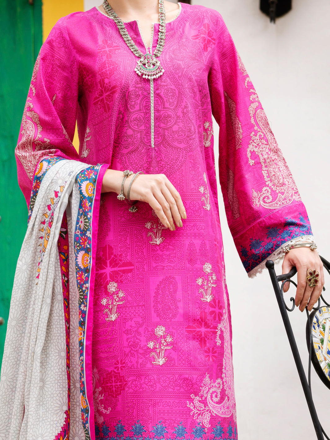 Lawn Pink Stitched Suit - Almirah