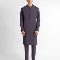 Polyester Purple Kurta Trouser - J. Junaid Jamshed