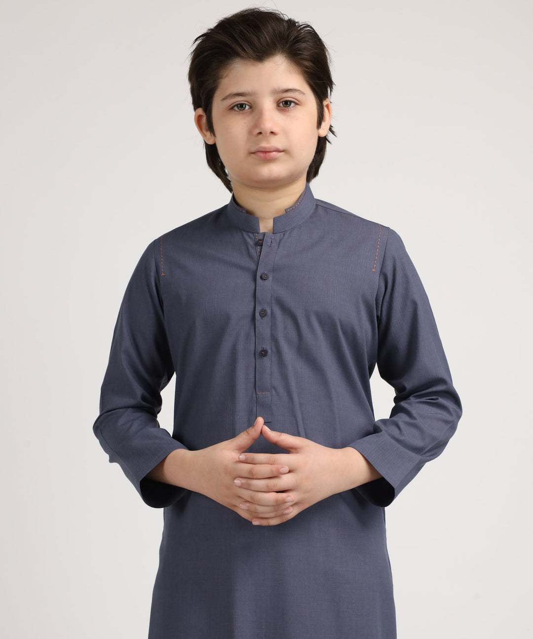 Blended Grey Kurta Trouser - J. Junaid Jamshed