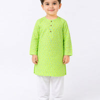 Cotton Neon Yellow Shalwar Kameez - J. Junaid Jamshed