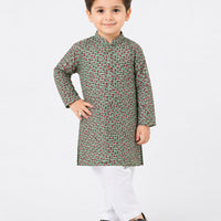 Cotton Green Shalwar Kameez - J. Junaid Jamshed