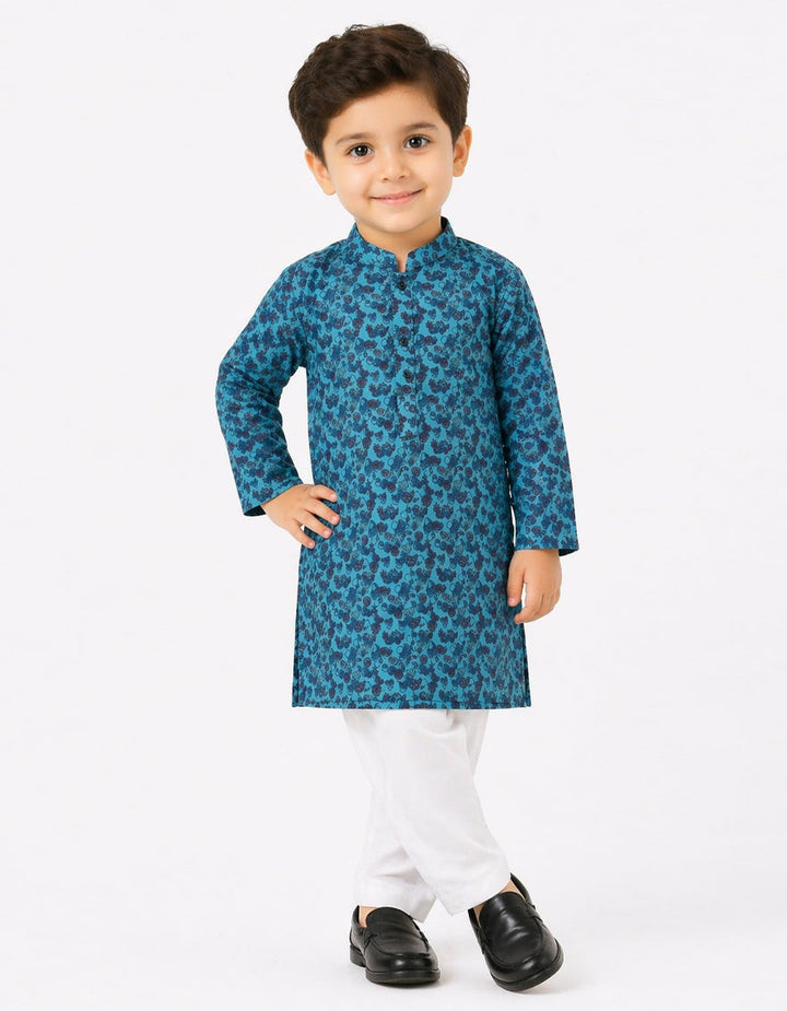 Cotton Blue Shalwar Kameez - J. Junaid Jamshed