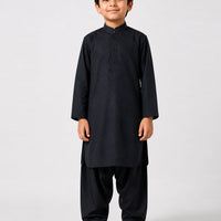 Polyester Charcoal Shalwar Kameez - J. Junaid Jamshed