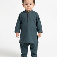 Blended Green Shalwar Kameez - J. Junaid Jamshed
