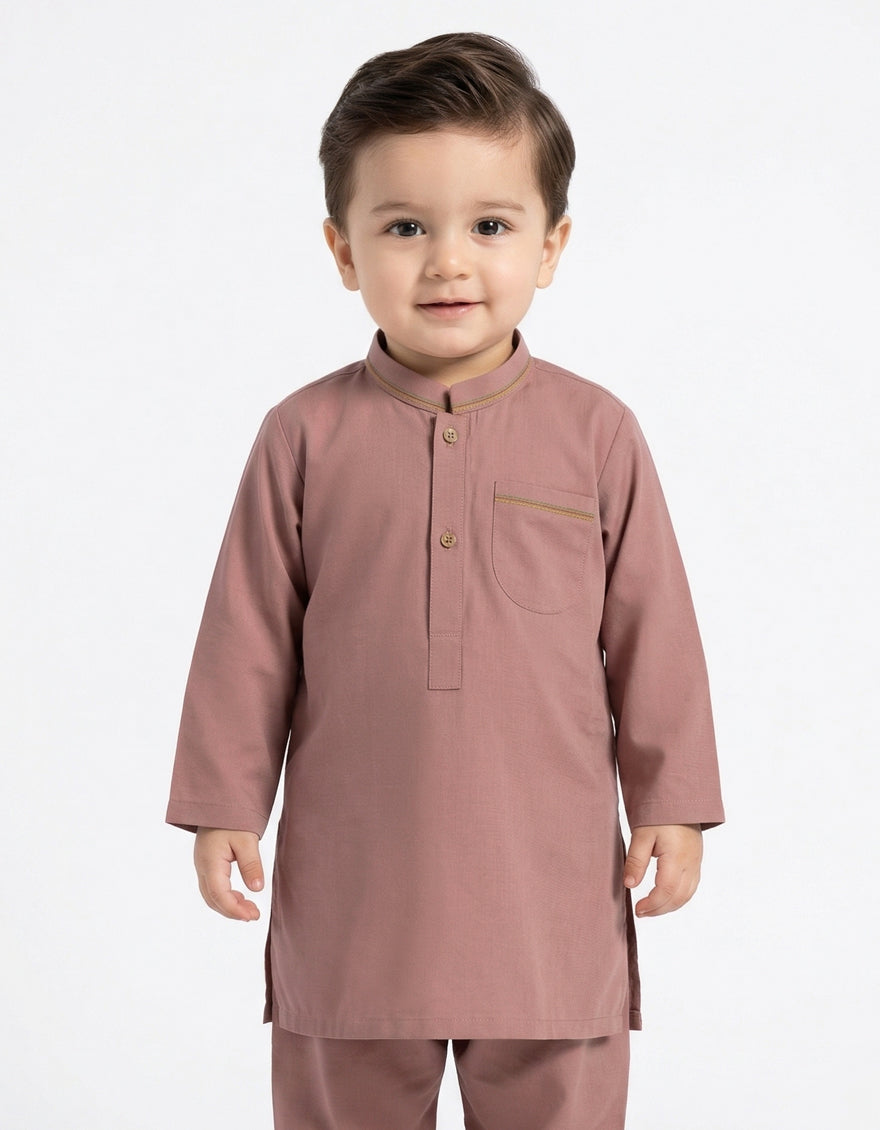 Blended Tea Pink Shalwar Kameez - J. Junaid Jamshed