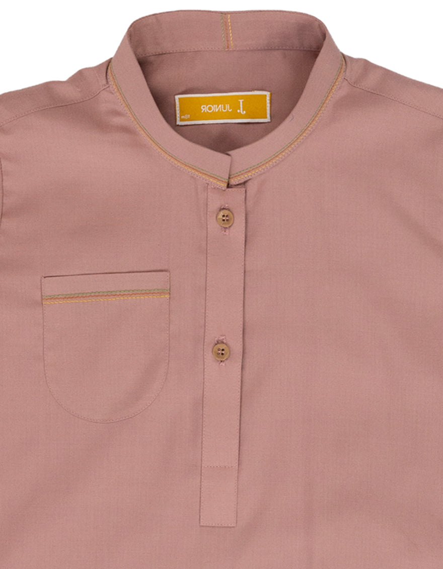 Blended Tea Pink Shalwar Kameez - J. Junaid Jamshed