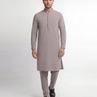 Blended Grey Kurta Trouser - J. Junaid Jamshed