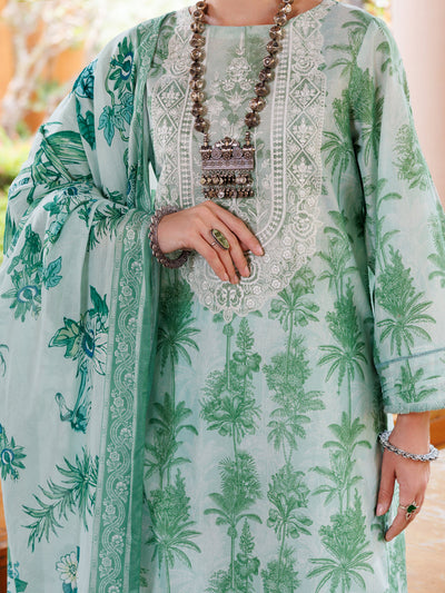 Lawn Light Green Stitched Suit - Almirah