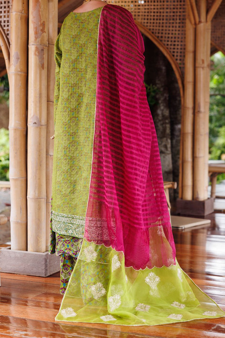 Mapple Silk Green Stitched Suit - Almirah