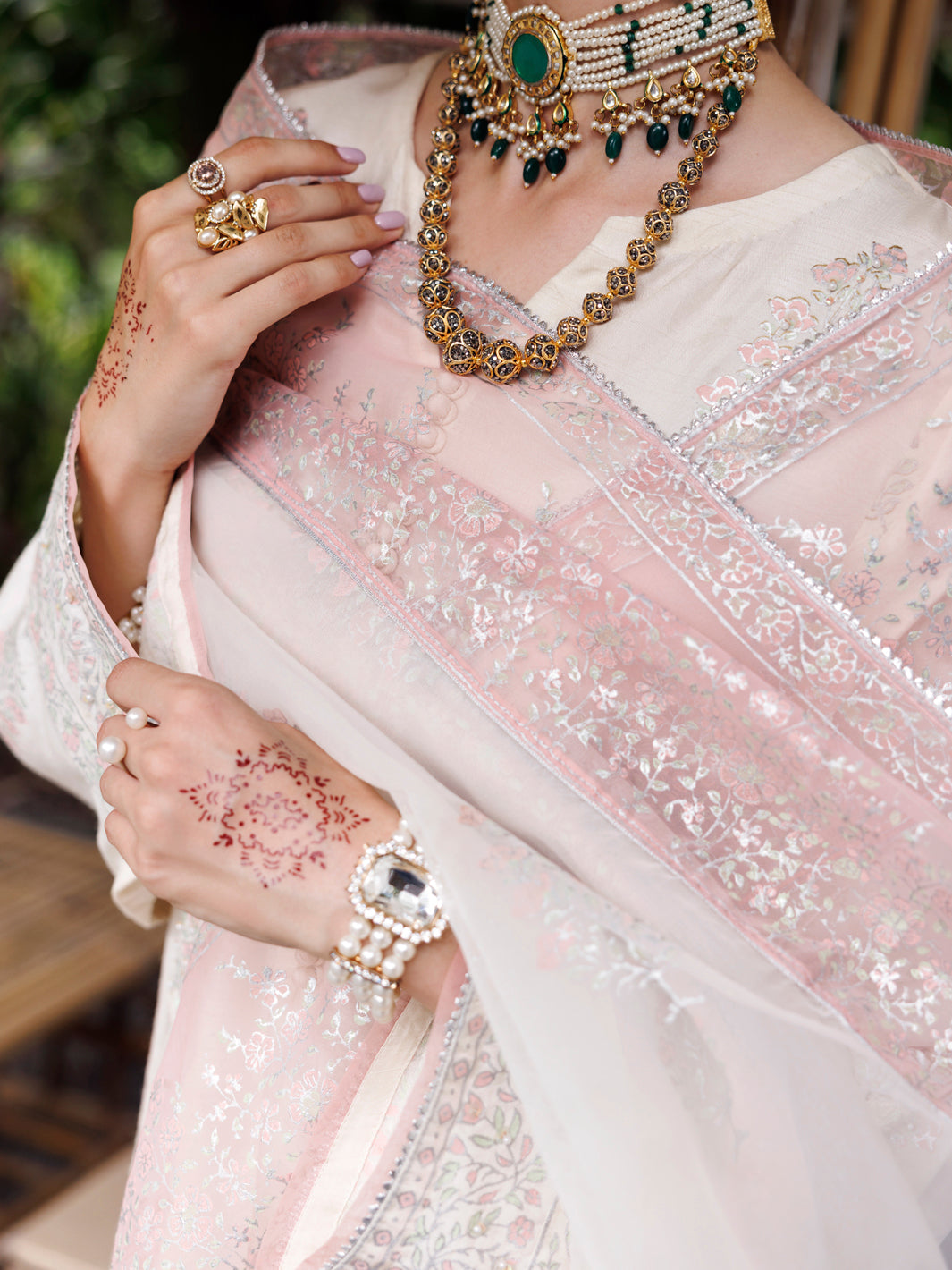 Mapple Silk Off White Stitched Suit - Almirah