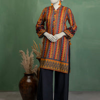Lawn Multicolor Unstitched Suit - J. Junaid Jamshed