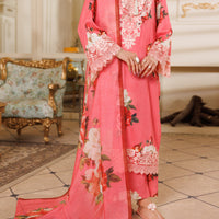 Lawn Pink Stitched Suit - Almirah