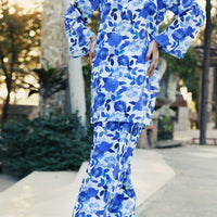 Lawn Blue Stitched Suit - J. Junaid Jamshed