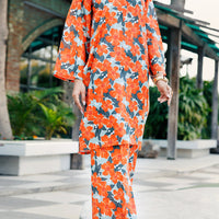 Lawn Orange Stitched Suit - J. Junaid Jamshed