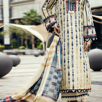 Lawn Teal Unstitched Suit - Almirah