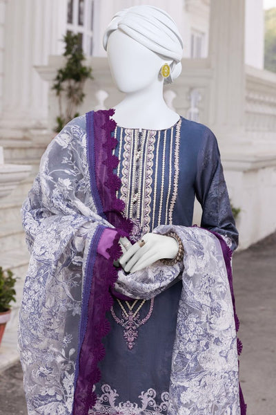 Cambric Light Purple Stitched Suit - J. Junaid Jamshed