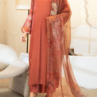 Sheesha Silk Pink Stitched Suit - J. Junaid Jamshed