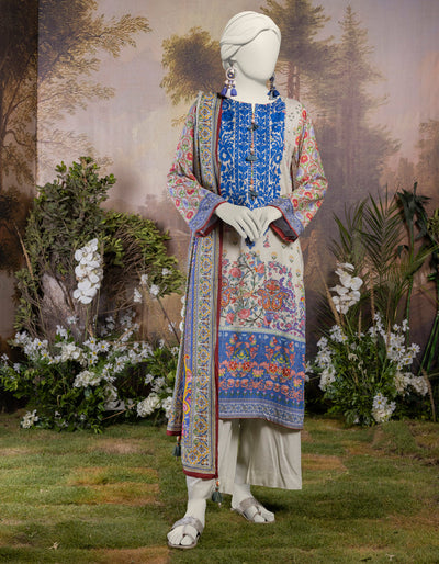 Linen Multi Stitched Suit - J. Junaid Jamshed