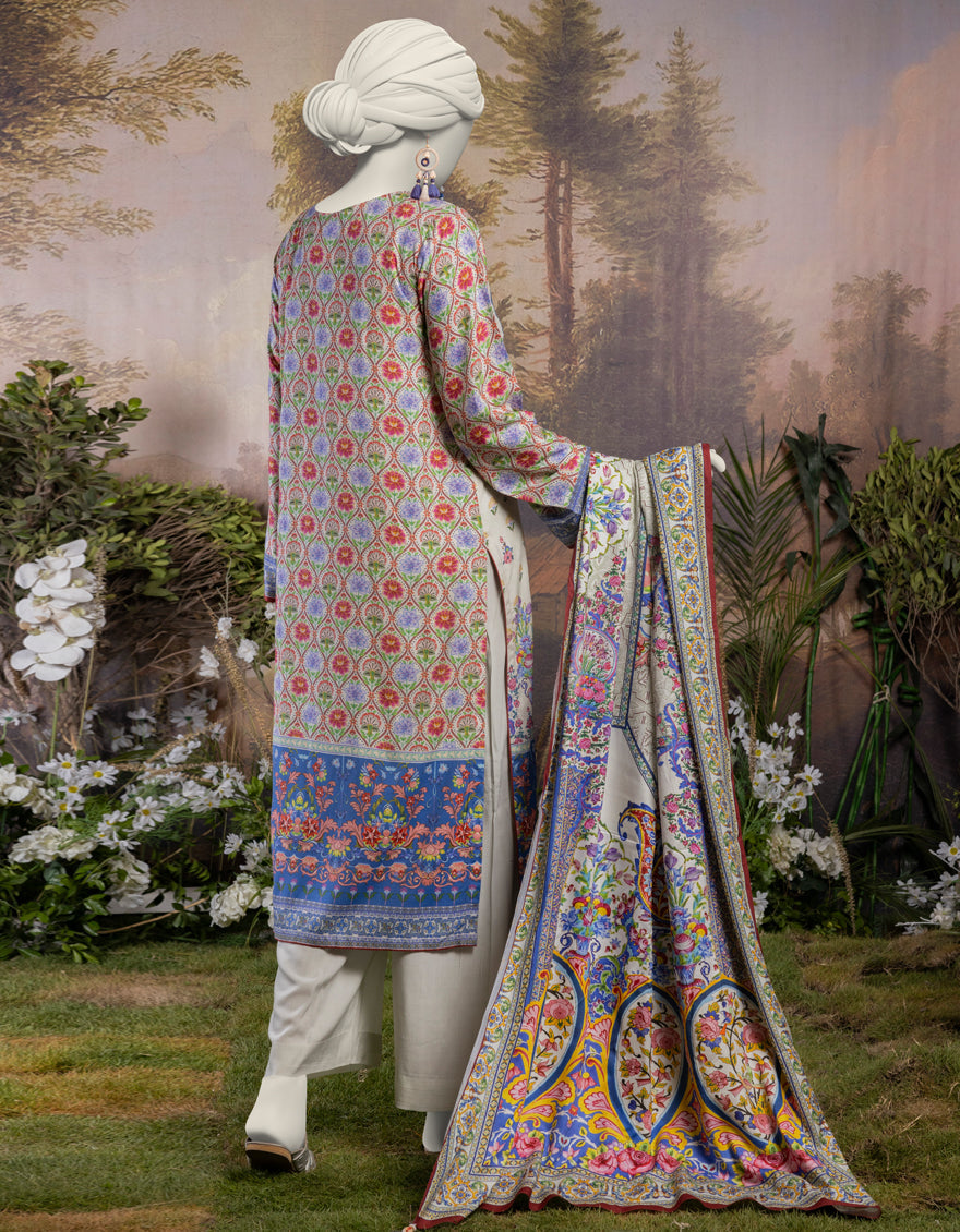 Linen Multi Stitched Suit - J. Junaid Jamshed