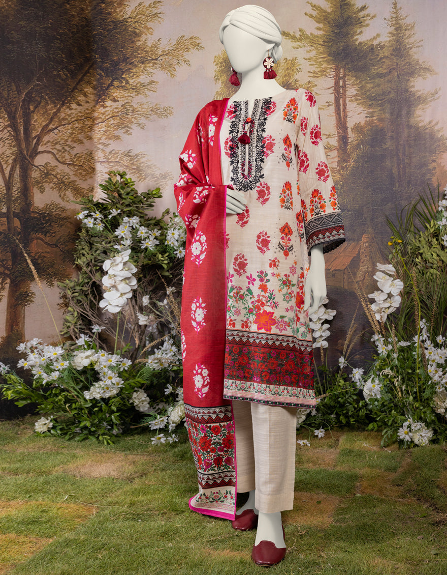 Khaddar Multi Stitched Suit - J. Junaid Jamshed