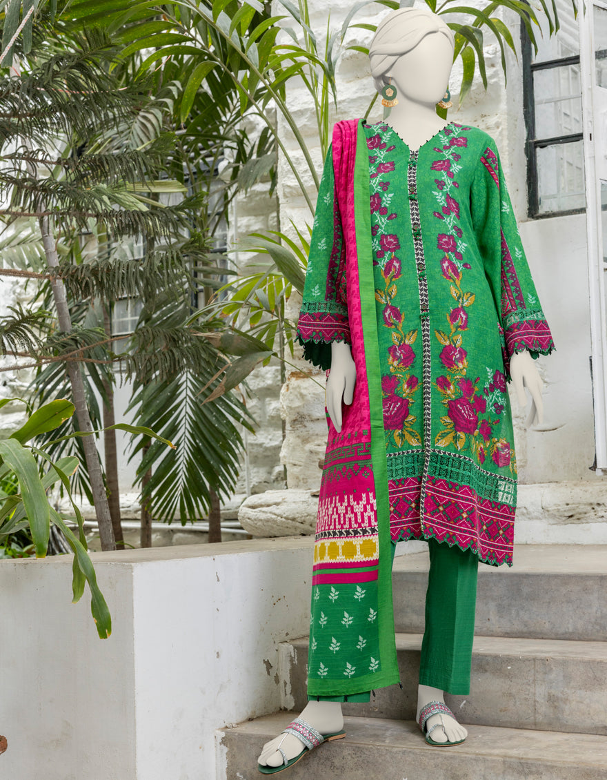 Liminal Multi Unstitched Suit - J. Junaid Jamshed