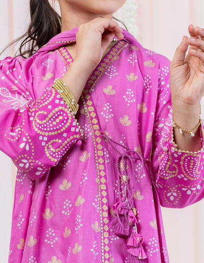 Lawn Pink 3 Piece Stitched Suit - J. Junaid Jamshed