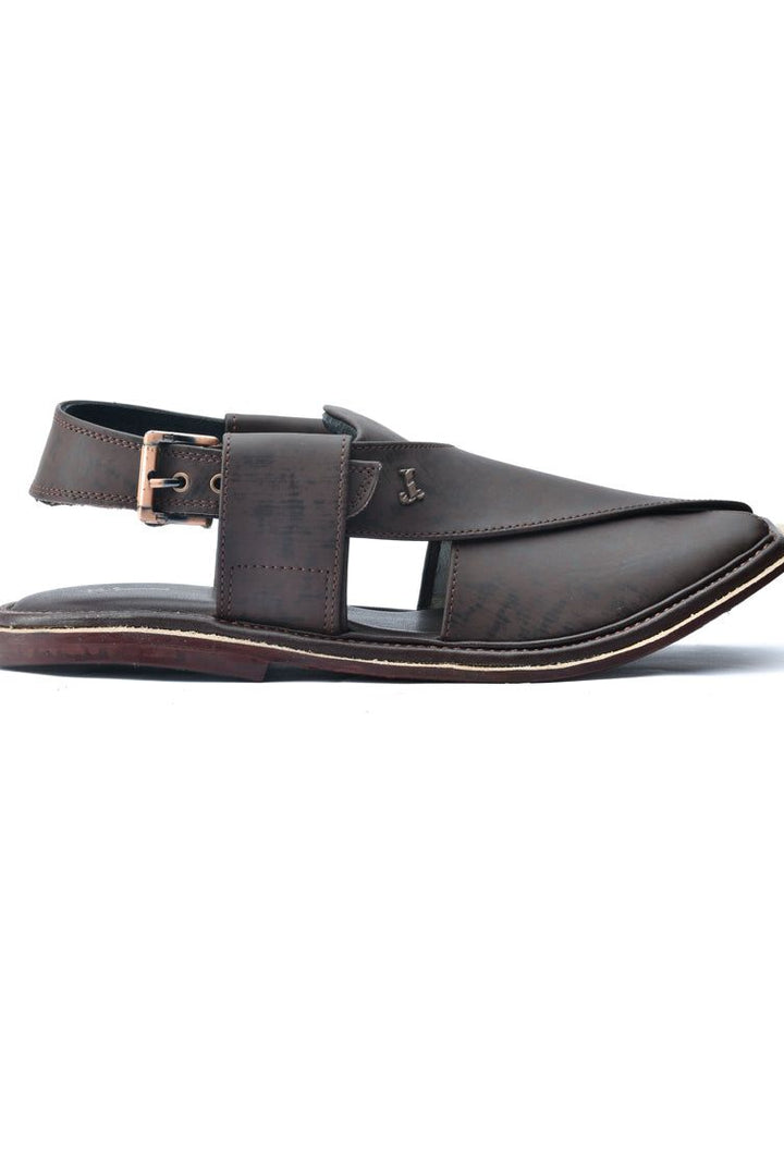 Maroon Peshawari Chappal - J. Junaid Jamshed