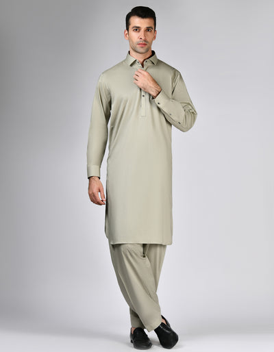 Cotton Yellow Shalwar Kameez - J. Junaid Jamshed
