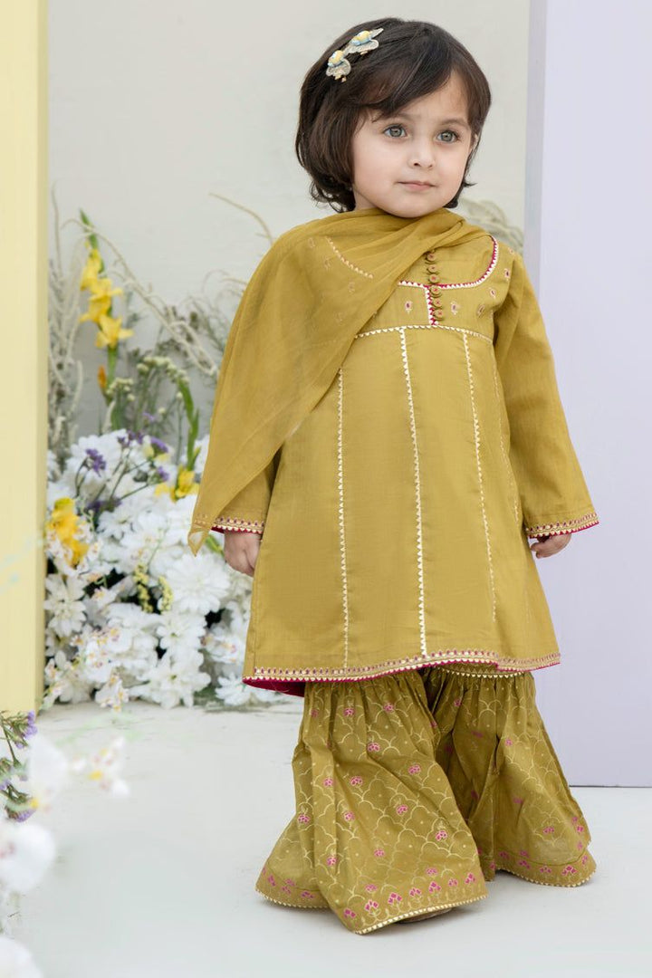 Lawn Green 3 Piece Stitched Suit - J. Junaid Jamshed