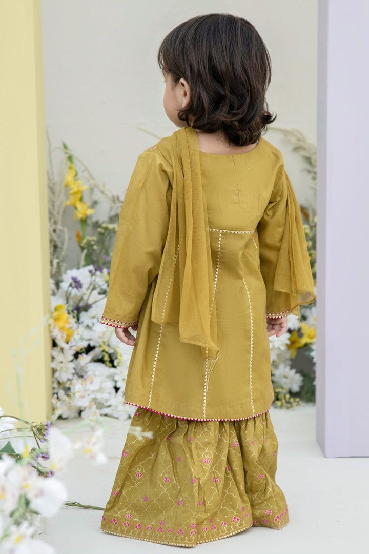 Lawn Green 3 Piece Stitched Suit - J. Junaid Jamshed