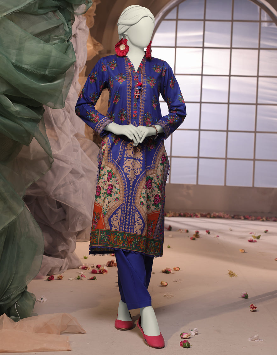 Cambric Multi Unstitched Suit - J. Junaid Jamshed