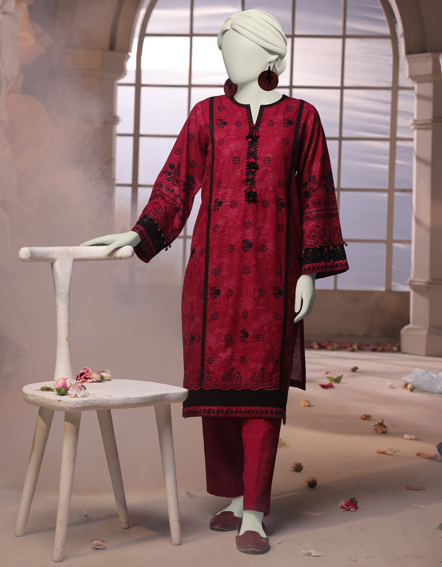 Khaddar Multi Unstitched Suit - J. Junaid Jamshed