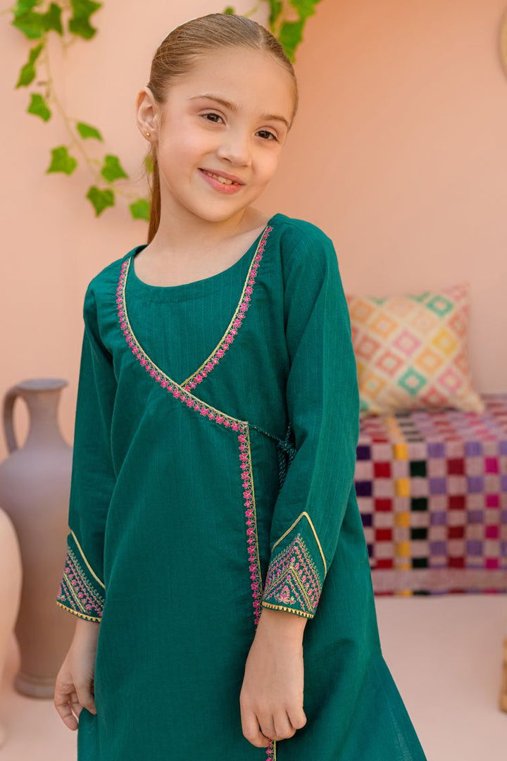 Textured Green Kurti - J. Junaid Jamshed