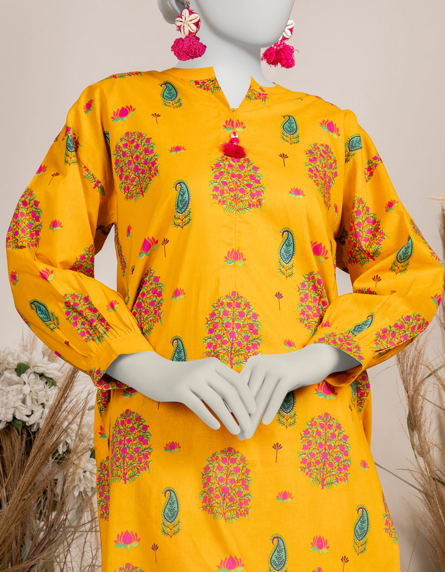 Liminal Yellow Kurti - J. Junaid Jamshed