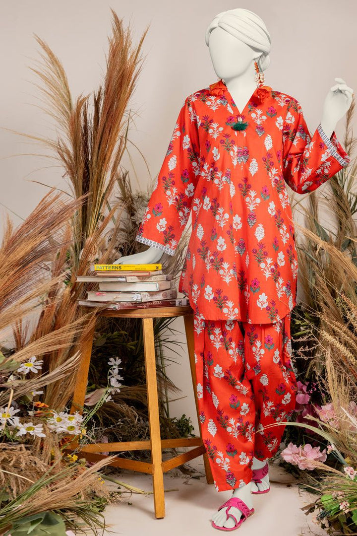 Liminal Orange Kurti - J. Junaid Jamshed
