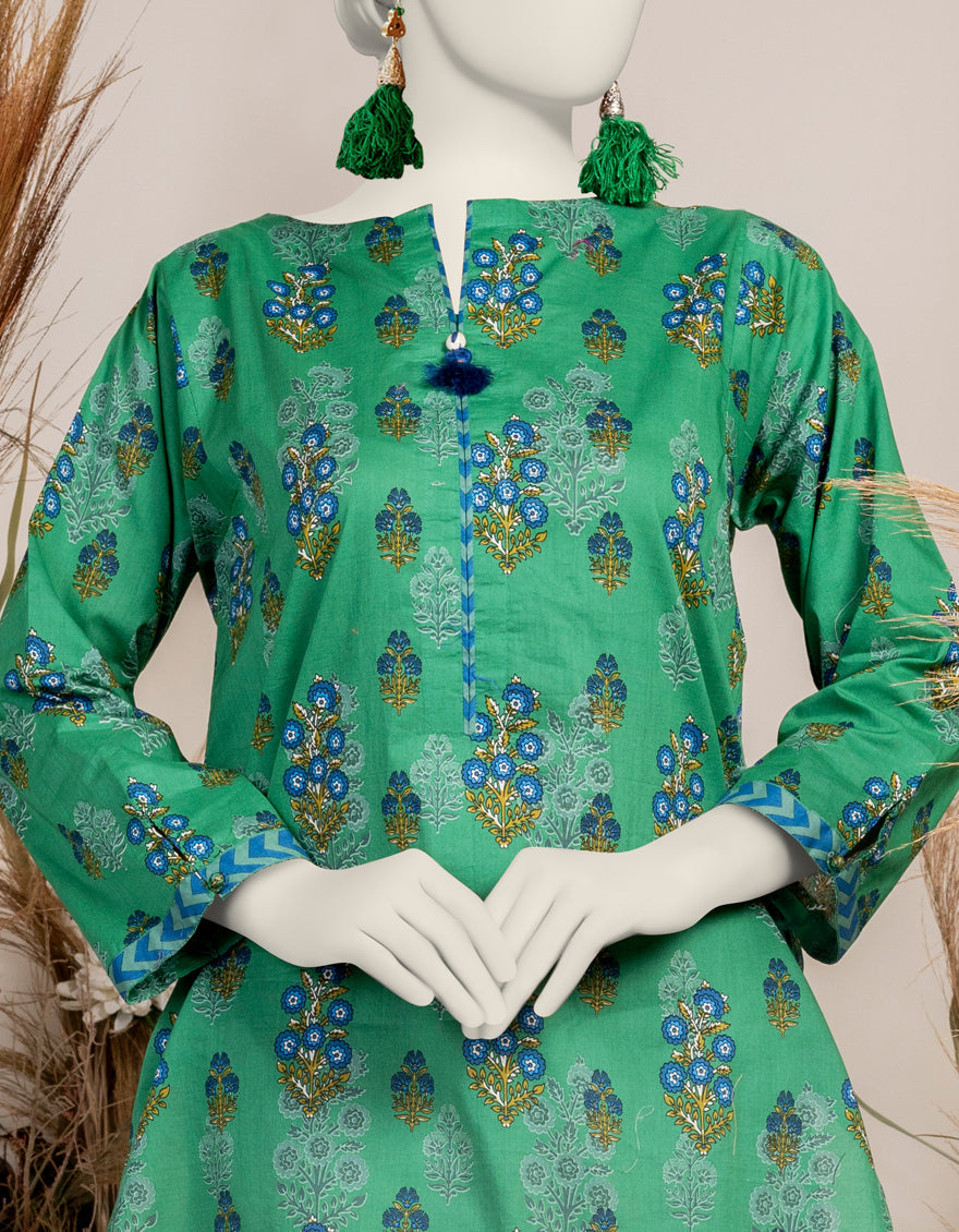 Liminal Green Kurti - J. Junaid Jamshed