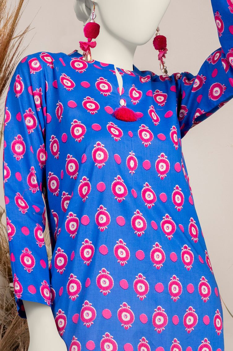 Liminal Blue Kurti - J. Junaid Jamshed