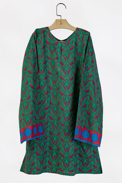 Lawn Green Kurti - J. Junaid Jamshed