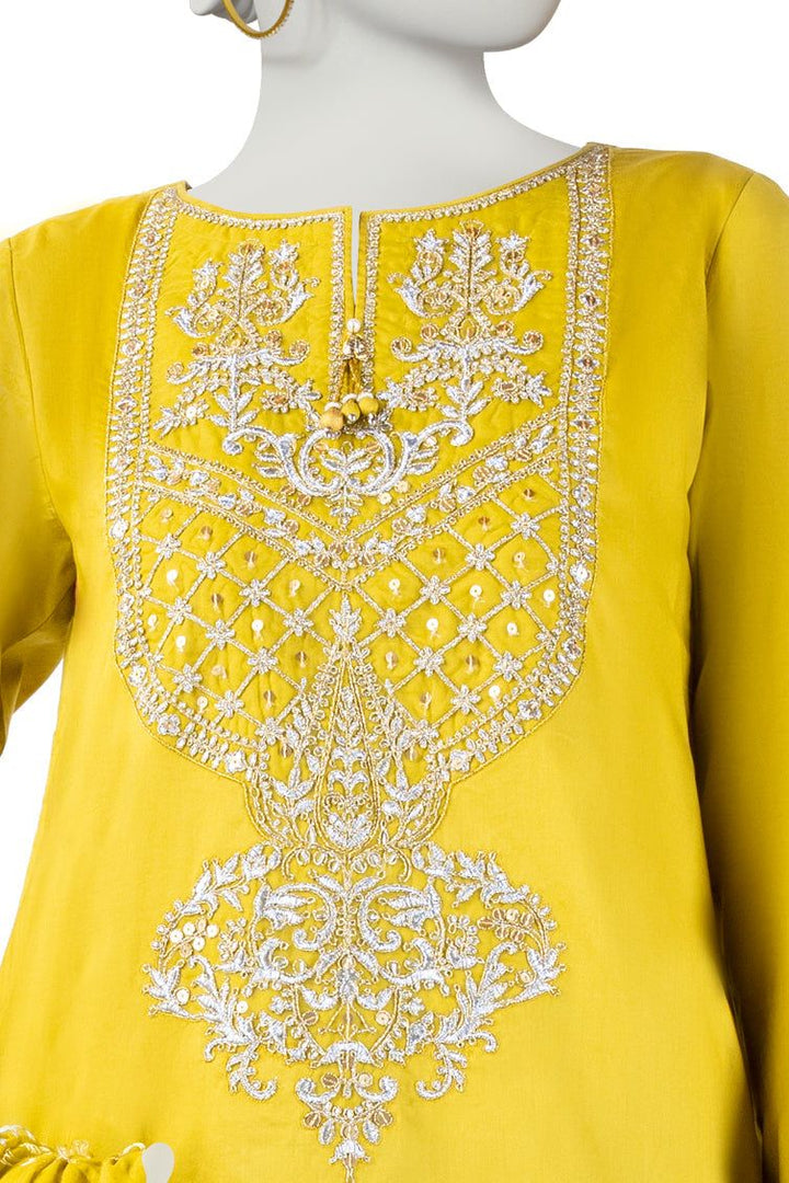 Lawn Yellow 2 Piece Stitched Suit - J. Junaid Jamshed