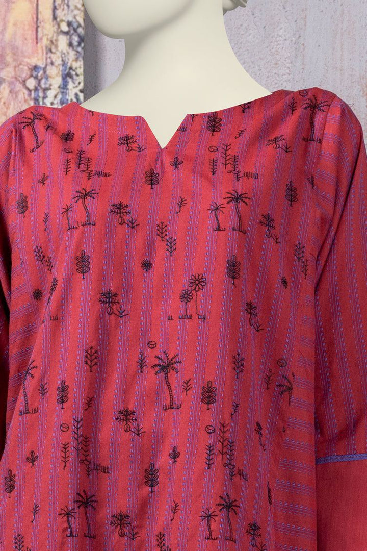 Khaddi Maroon Kurti - J. Junaid Jamshed