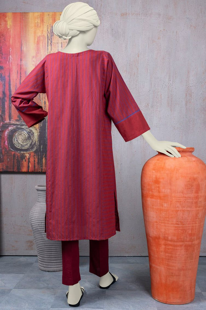 Khaddi Maroon Kurti - J. Junaid Jamshed