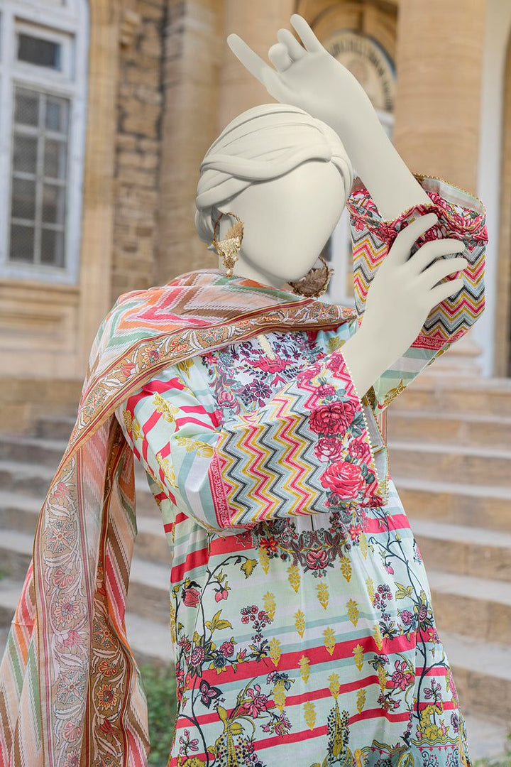 Lawn Multi 3 Piece Unstitched Suit - J. Junaid Jamshed