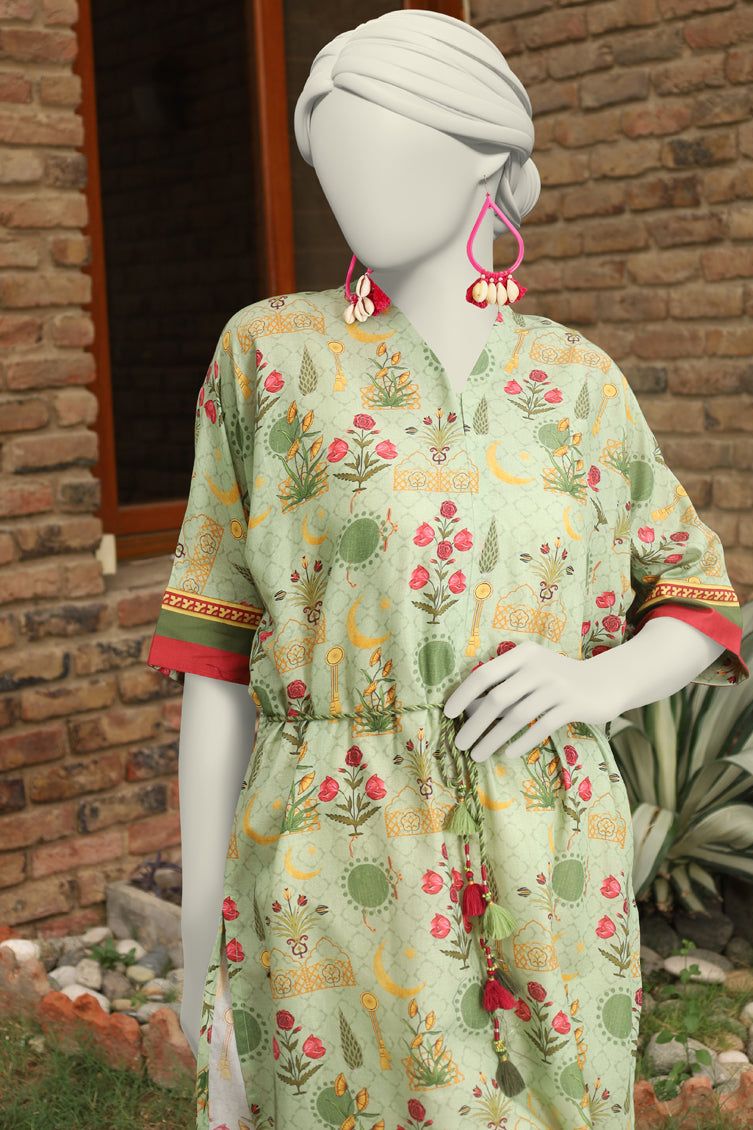 Lawn Green Kurti - J. Junaid Jamshed