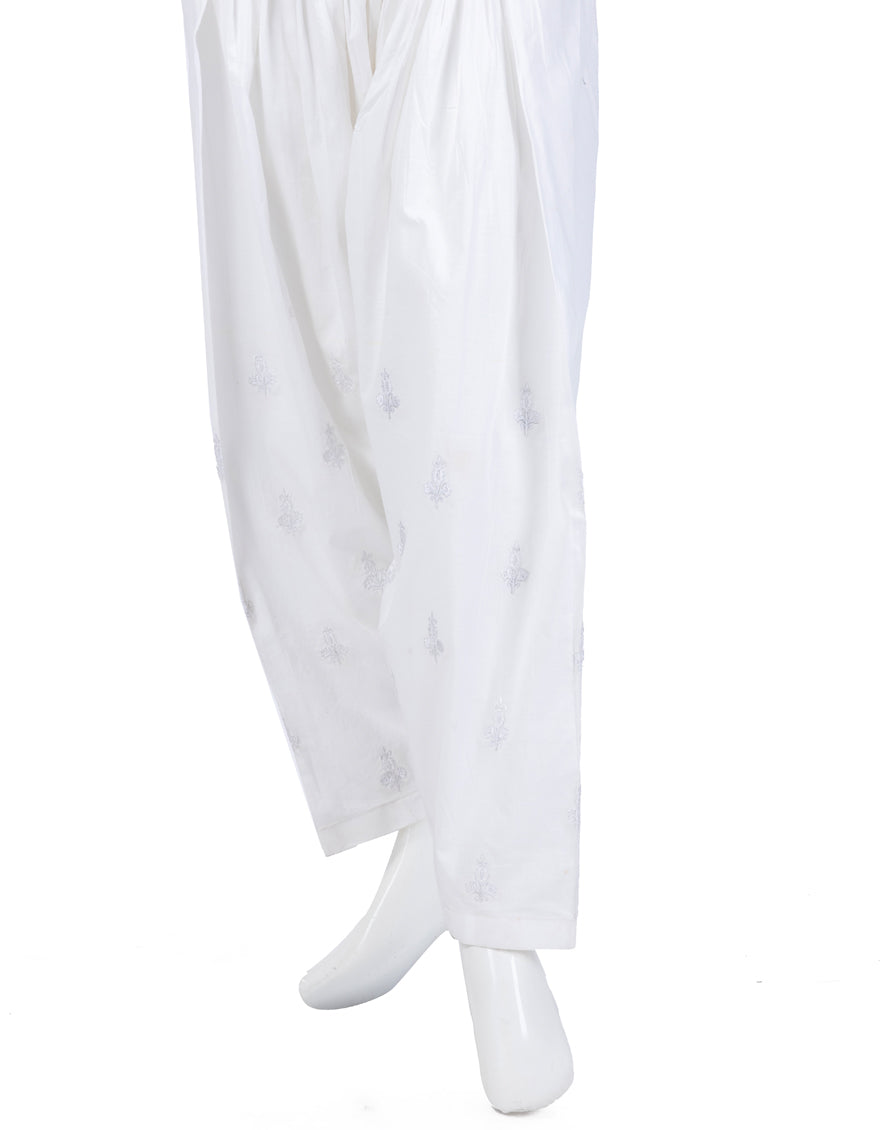 Lawn White Shalwar - J. Junaid Jamshed