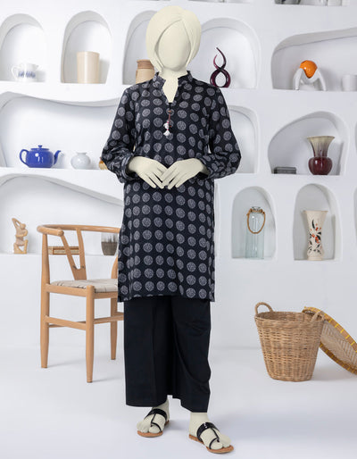 Lawn Black Kurti - J. Junaid Jamshed