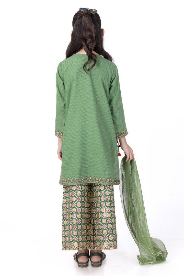 Dobby Green Stitched Suit - J. Junaid Jamshed