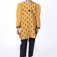 Khaddar Mustard Kurti - J. Junaid Jamshed