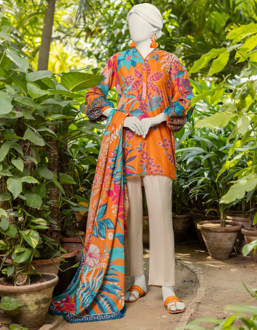 Lawn Multi Unstitched Suit - J. Junaid Jamshed