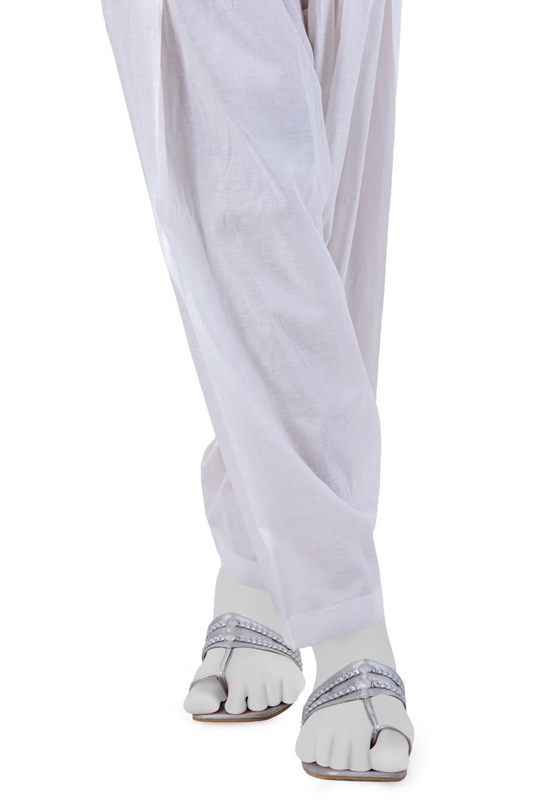 Lawn Off White Trouser - J. Junaid Jamshed