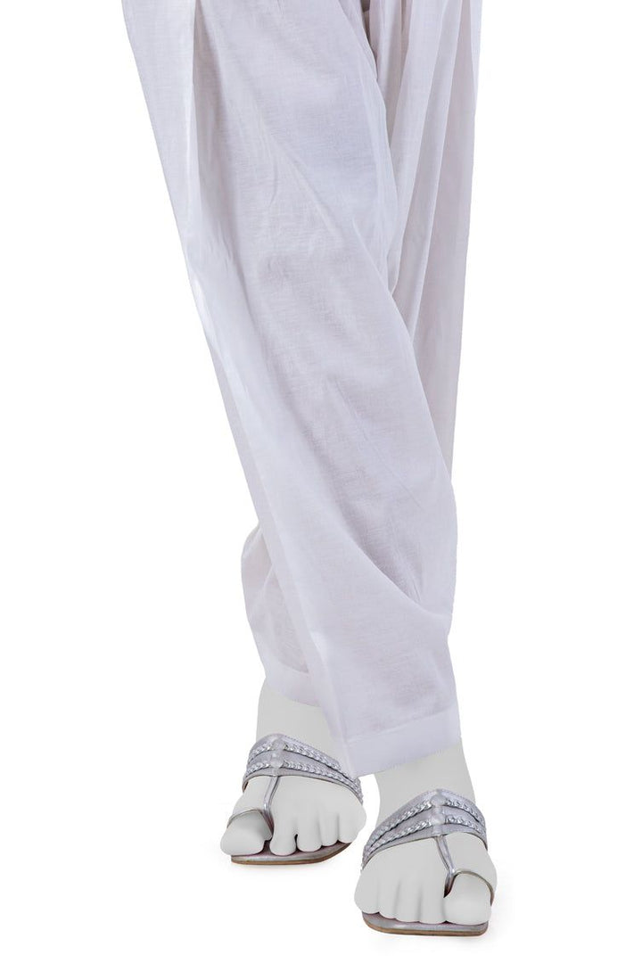 Lawn Off White Trouser - J. Junaid Jamshed
